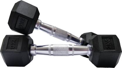 SRIDAYA HEX DUMBBELL 2KG (2PCs X 2Kg) Fixed Weight Dumbbell