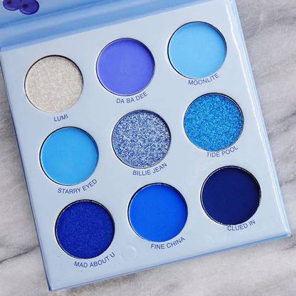 s.f.r color Blueberry popular pressed pigment eyeshadow palette | blue theme eyeshadow 15 g