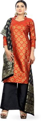 Cotton Silk Blend Woven Salwar Suit Material