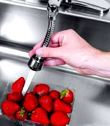 Sui Generis Turbo Flex 360 Instant Hands Free Faucet Swivel Spray Sink Hose for Bathroom Sink Kitchen Pillar Tap Faucet (Single Handle Installation Type) Flush Valve Faucet