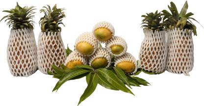 DANIR Fruit Foam Net For Mango, Guava etc. (50 mm width 4 meter length) Polypropylene Fruit & Vegetable Basket