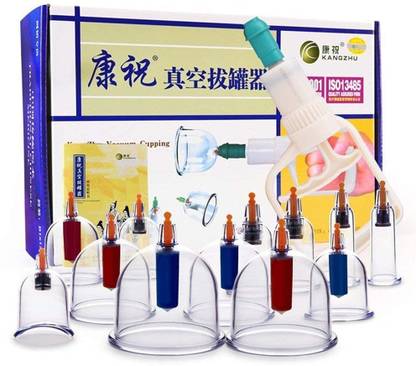 Acupunx Bio- Magnetic Chinese Therapy Traditional Massage Medical Cupping Suction Acupuncture (Multicolour) - Set of 12. Massager