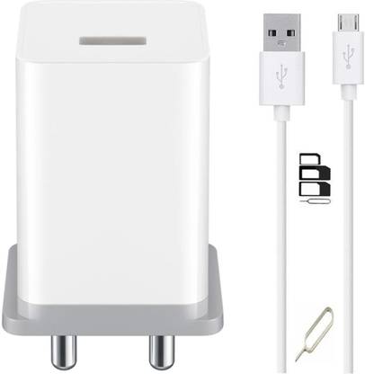 UrCart Wall Charger Accessory Combo for Xiaomi Redmi 6A Plus, Samsung Galaxy A7 (2018) / A 7, Realme 3i, Samsung Galaxy A10, Samsung Galaxy On8, Samsung Galaxy On5, Alcatel 3T 10, Samsung Galaxy J6+ / J 6 Plus, Xiaomi Redmi 4, realme 1, realme 2, realme 2 pro, realme 3, realme 3 pro, realme 3i, realme 4, realme 5, realme c1 2019, realme c1, realme c2, realme u1, Xiaomi Redmi Note 4, Xiaomi Redmi Note 5 Pro, Realme C15 / C 15, Asus Zenfone Max Pro M1, Oppo F11 Pro, Samsung Galaxy A7, Samsung Galaxy A7 Duos Charger 1 metre usb cable (white)