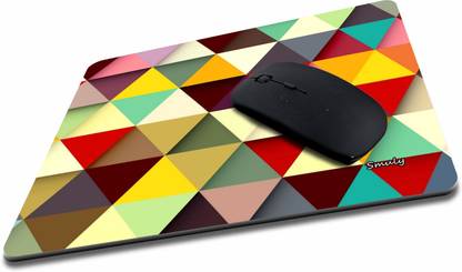 qivee Smuly Printed Designer Anti Skid, Thick Non-Slip Rubber Base Mouse Pad Compatible with Computer, Laptops, PC, Home & Office Mousepad HD Quality Mousepad