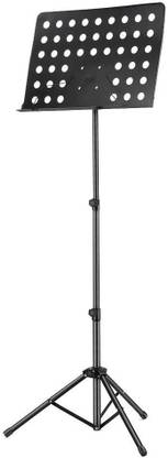 Techtest Orchestral Music Notation Stand for Singers Portable Folding Music Stand Holder Heavy Book Singing Stand Script Stand with Music Sheet Clip Holder Tripod Base for Books, Notes, Lyrics, Music Stand, Music Notation Stand, Book Notation Stand, Music Book Stand Notation Stand