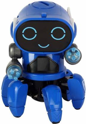 Pepino ROBOT 6 LEG Octopus Shape Electric Robot Colorful Music Flashing 3D LightsOctopus designed shape Musical Dancing Robot Robot Aquarium Animal