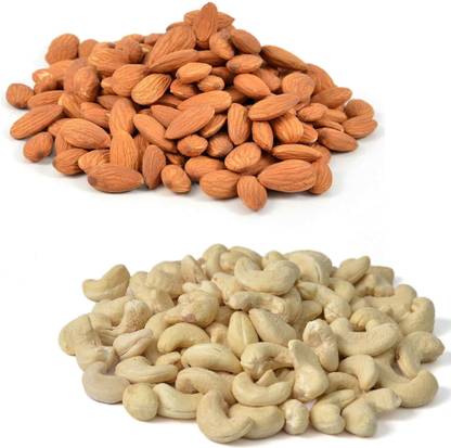 SREE PICKLES AND FOODS Almonds / Badam - 250 gm + Cashew Nuts / Kaju whole - 250 gm
