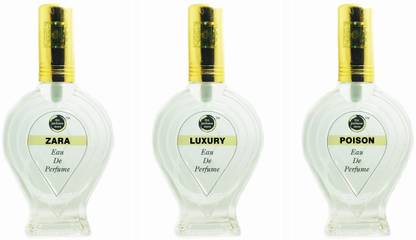 The perfume Store ZARA LUXURY POISON Regular Pack of 3 Eau de Parfum  -  180 ml