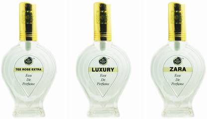 The perfume Store TEE ROSE EXTRA LUXURY ZARA Regular Pack of 3 Eau de Parfum  -  180 ml