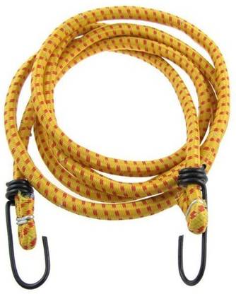 Jiyan Enterprise Stretchable Elastic Rope with Hooks/Bungee Cord for Hanging Clothes, Luggage Strap Multicolor