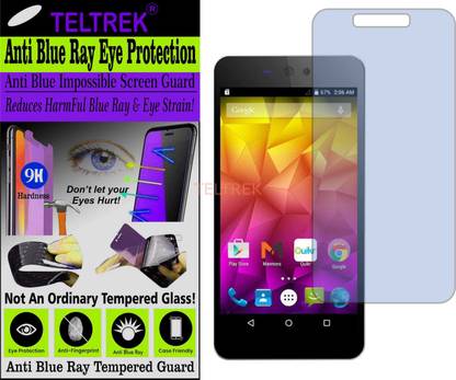 TELTREK Tempered Glass Guard for MICROMAX Q345 (CANVAS SELFIE LENS) (Impossible UV AntiBlue Light)