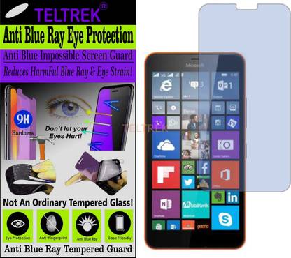TELTREK Tempered Glass Guard for MICROSOFT LUMIA 640XL (Impossible UV AntiBlue Light)