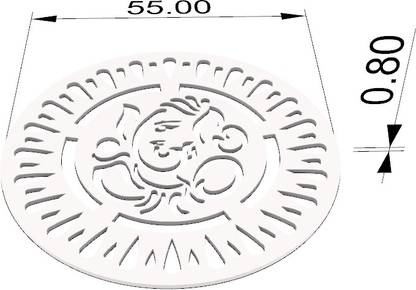 Vector LORD GANESHA CNC MULTIWOOD Solid Wood Display Unit