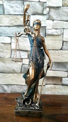 Mohaak Gallery Lady Justice Statue of Law Decorative Showpiece  -  25 cm