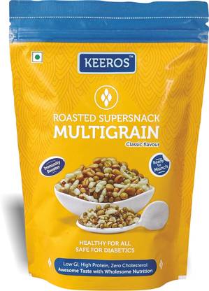Keeros Multigrain Healthy Roasted Supersnack | Low GI & Sugar free Snacks|