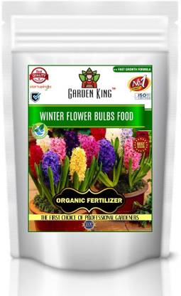 Garden King Winter Flower Bulbs Food, Essential Organic Fertilizer for Winter flower Bulb Plants, Double Filtered with All Required Nutrients and Active Micro-Organism for heavy flowering Fertilizer