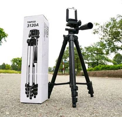 avilisto tripod for phone, Tripod Stand for Mobile Phone, Mobile Tripod Stand for Video Recording, Tripod Mobile Holder, tripods, Camera Stand, Phone Tripod for DSLR and Mobile, Mobile Holder for Tripod Stand (3120A Black) Tripod