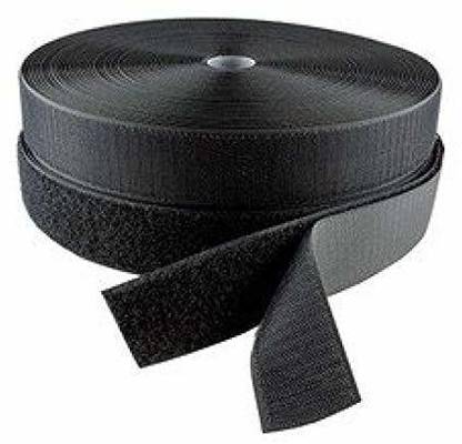 VicTac Interlocking Tapes/Hook & Loop Tapes - Black Sew-on Velcro