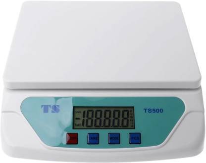 NIVAYO ®TS-500 Electronic Digital Kitchen Scale Kitchen Scale Digital Multipurpose Weight Machines For Kitchen Weight Scale Kitchen Kitchen Weight Machine Digital With Backlight (TS-500)(Platform Size: (6.8 x 8.5) inch, White)#Made in China Weighing Scale (White) Weighing Scale