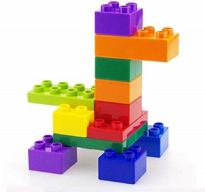 S S Plastic BUILDING AND ROBOT CONSTRUCTION BLOCKS WITH WHEEL AND BUILDING ROOF FOR KIDS PLAY