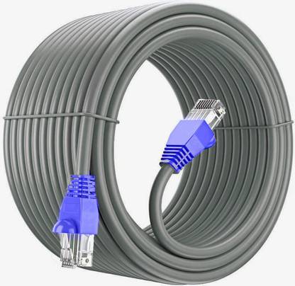 Sadow LAN Cable 20 m 20 Meter Outdoor Cat 6 High Speed Ethernet Cable Solid Internet Network Cable RJ45 Patch LAN Wire for Modem, Router, Switch, Server, ADSL
