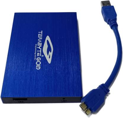 TERABYTE 2.5 inch USB 3.0 SATA External Portable Hard Disk Case Blue Metal Casing Screw Hard Drive Enclosure 2.5 inch USB 3.0 LAPTOP METAL CASING