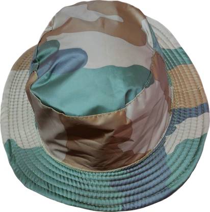 Kumar's Trend Unisex Water Proof Indian Army Military Hat, Camouflage Army & Flag Print 2 in One Hat, Classic Jungle Commando soldiers Hat.