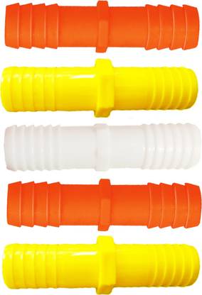 VVISW PVC PIPE JOINTER/PIPE CONNECTOR (3/4 INCH 20MM) SET OF 5PC WITH MULTICLOUR Hose Connector