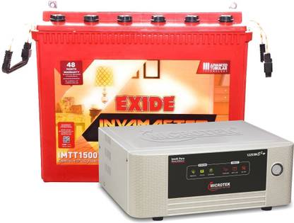 EXIDE IMTT1500+SW E²+ 1225 Tubular Inverter Battery