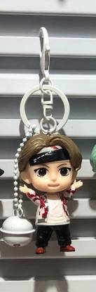 DSR TINY TAN BTS-BT21- (V) Keychains PVC Keychain Action Figures Toys keychains+Standee Key Chain