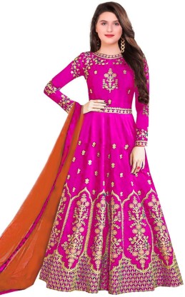 pink gown flipkart