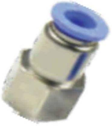 AKARI PCF 12-04 Pneumatic Female Straight CONNECTOR 12mm Tube OD X 1/2" FEMALE Thread INCH (12-1/2") INCHE Quick PU 12-4 Push to Connect Fitting JOINTER 3PCS 1-Way Union Pipe Joint