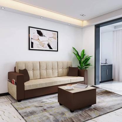 gnanitha Fabric 3 + 1 Sofa Set