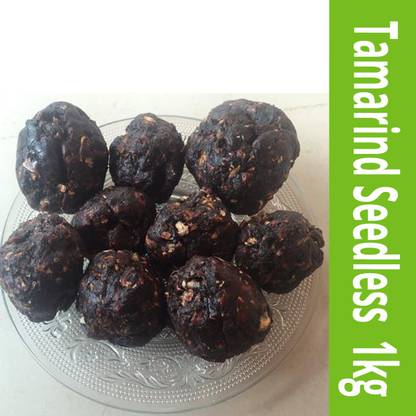 Fresh Spices Tamarind Seedless / Valan Puli Kerala / Imli Guda, 1kg, Pure Natural Product, Original from Kerala