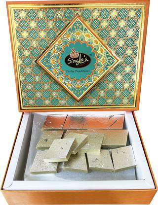 Singla Sweets Kaju Burfi Katli 500g Sweets New Box Box
