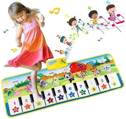 PATPAT Kids' Piano Mat, Musical Mat Piano Keyboard Play Mat Floor Music Mat for Toddlers, Early Educational Music Toys Gift for Boys Girls