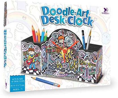 ToyKraftt Doodle Design - Desk Clock