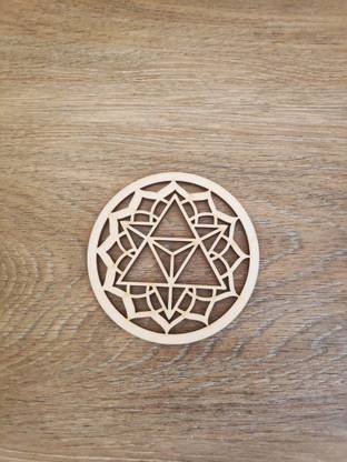 UGC Round Wood Coaster Set