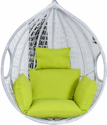 SPYDER HOME DECORE Single Seater Swing Chair Without Stand For Adult Ceiling Hang Iron Hammock