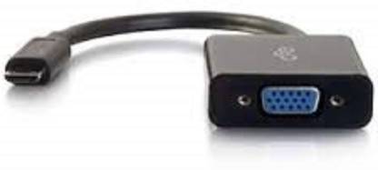 POOJA ELECTRONICS HDMI Cable 5 m HDMI To VGA CONVERTER 5m Cable (Compatible with COMPUTER, LAPTOP, TABLET, BLACK)