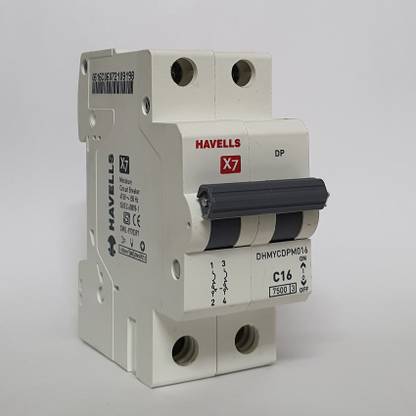 HAVELLS 16A DP X7 7.5KA MCB