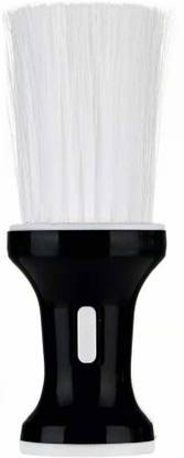 KIRA Soft Barber Brush Neck Duster Brush Hair Cutting Brush Barber Neck Brush Barber Duster Brush Hair Duster Brush (Black + White)