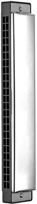 Planetoid Silver with Tremolo Harmonica Performance Harmonica Mouth Organ 24 Holes 48 Tones C Key With White Box (Silver)