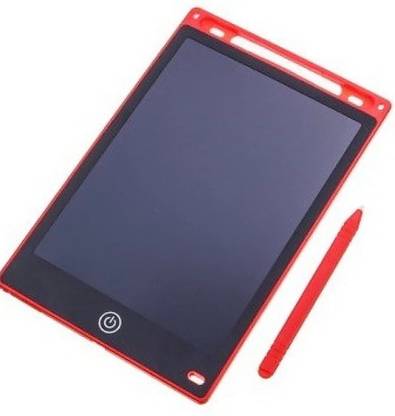LA FIABA Electronic Re-usable LCD 8.5 inch Writing Tablet/Notepad for Kids Educational Toy with Stylus Pen to write or draw on the board. Board can be easily erased with a click of Button, Coin-Cell battery, Slim and Portable design, E-Writer Digital Gift for Kids and Adults- 1PCS