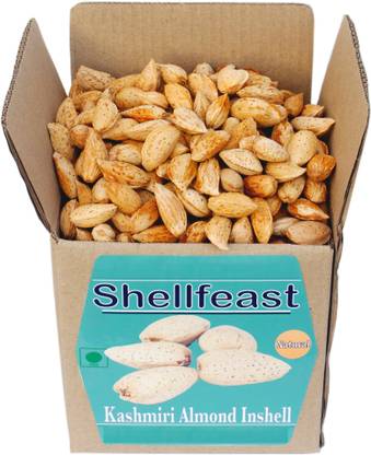 Shellfeast Almond In Shell, Kashmiri Badam Sabut,Whole Almonds Almonds