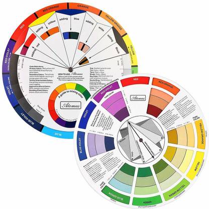 Like it Color Wheel, Paint Mixing Learning Guide Art Class Teaching Tool for Makeup Blending Board Chart Color Mixed Guide Mix Colours 1 Pcs Pocket Chart