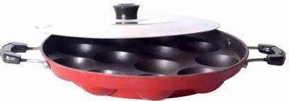 Swarambh by Swarambh Appam Patra Maker Paniarakkal Litti Maker Paniarakkal with Lid 0.5 L capacity 24 cm diameter