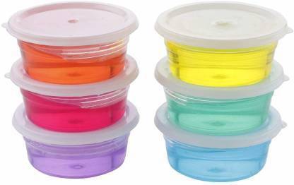 SSJMart Non-Toxic DIY Crystal Slime Kit in Assorted Color Toy Gifts for Kids (Pack of 6) Multicolor Putty Toy