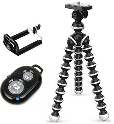 Viraan Gorilla Tripod Stand with Bluetooth Remote for Making YouTube, Vlog Videos Tripod