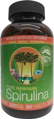 Nutrex Hawaii Pure Hawaiian Spirulina 3000 mg Per Serving 360 Vegan Tablets